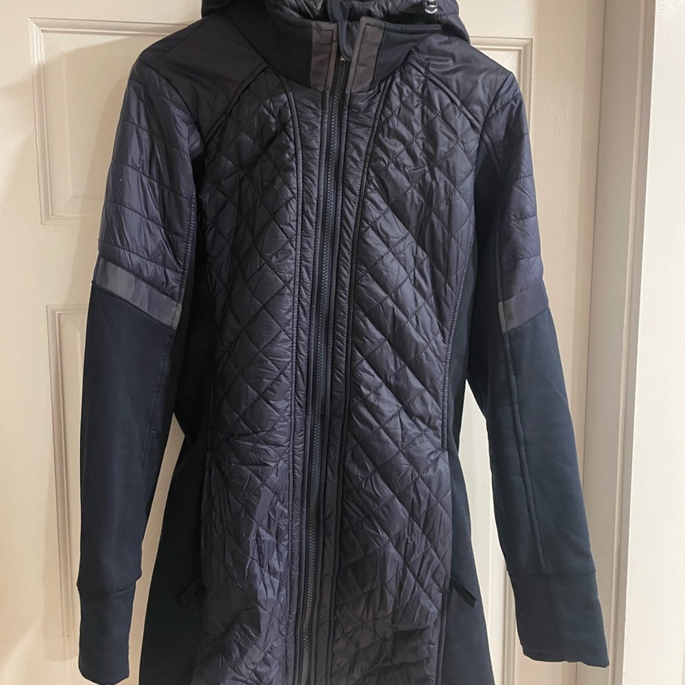 Athleta Navy Quilted Jacket